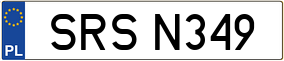 Trailer License Plate